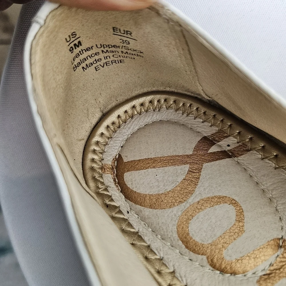 Sam Edelman Everie Leather Logo Espadrille Loafers Size 9M